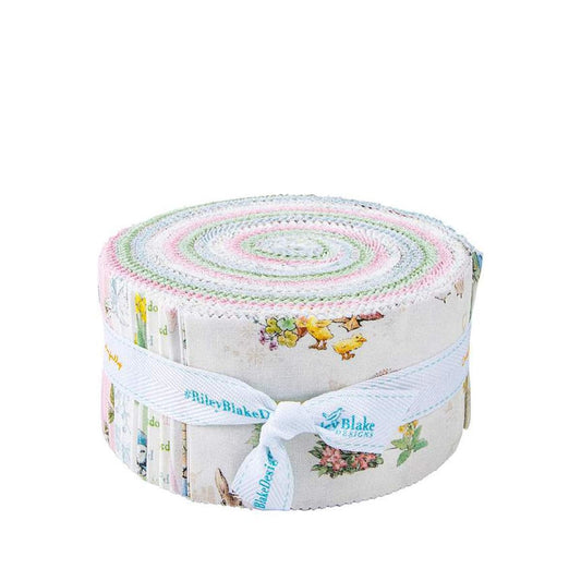 Image of the Peter Rabbit and Friends Rolie Polie by Beatrix Potter for Riley Blake Designs. Features animals on various backgrounds. 
Cute Little Fabric Shop