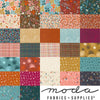 Image of the Things Above collage with quilting cotton fabric by Fancy That Design House for Moda Fabrics. Features floral fabrics. 
Cute Little Fabric Shop