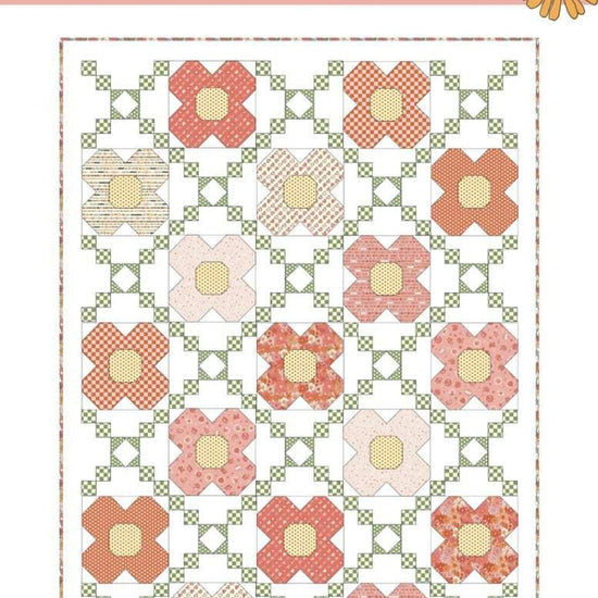 Image of the Flower Trellis quilt pattern by Frannie B Quilting Co for Riley Blake Designs. Features flowers on a quilt.
Cute Little Fabric Shop