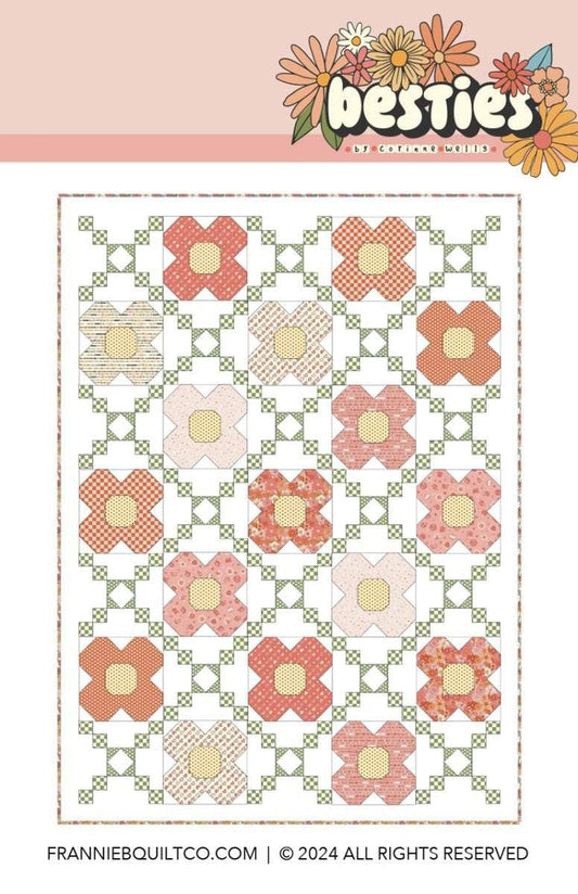 Image of the Flower Trellis quilt pattern by Frannie B Quilting Co for Riley Blake Designs. Features flowers on a quilt.
Cute Little Fabric Shop