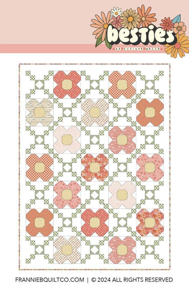Image of the Flower Trellis quilt pattern by Frannie B Quilting Co for Riley Blake Designs. Features flowers on a quilt.
Cute Little Fabric Shop