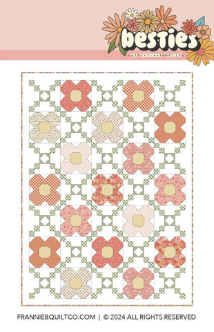 Image of the Flower Trellis quilt pattern by Frannie B Quilting Co for Riley Blake Designs. Features flowers on a quilt.
Cute Little Fabric Shop