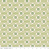 Image of the Bee Plaids Hugs Lettuce wide back quilting cotton fabric by Lori Holt for Riley Blake Designs. Features flowers on a green background. 
Cute Little Fabric Shop