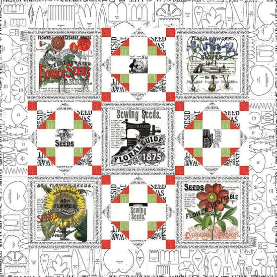 Image of the Poppy Pillow Pattern by J. Wecker Frisch for Riley Blake Designs. Features a flower on a quilt. 
Cute Little Fabric Shop