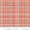 Image of the Things Above Lattice Cameo quilting cotton fabric by Fancy That Design House for Moda Fabrics. Features plaid lines on a pink background. Cute Little Fabric Shop