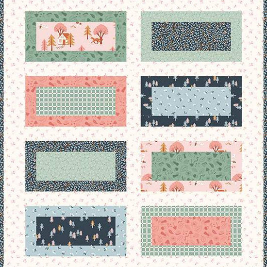 Image of the On the Boardwalk quilt pattern by Nova Birchfield from Its Sew Emma for Riley Blake Designs. Features rectangles on a quilt.
Cute Little Fabric Shop