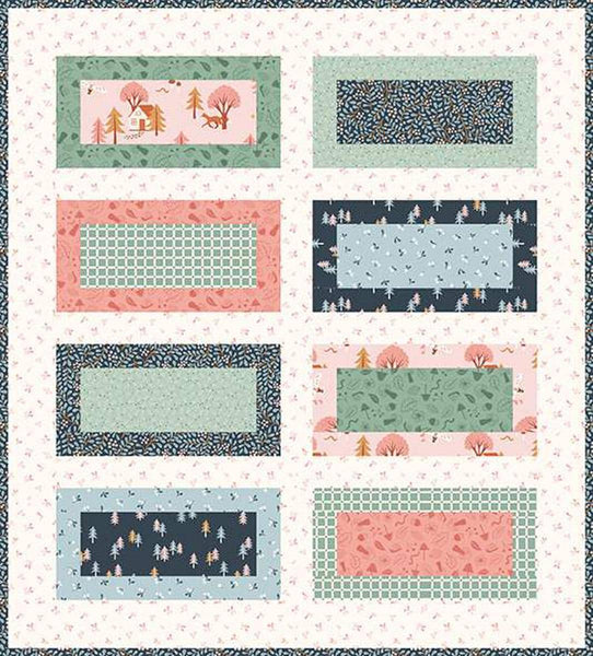 Image of the On the Boardwalk quilt pattern by Nova Birchfield from Its Sew Emma for Riley Blake Designs. Features rectangles on a quilt.
Cute Little Fabric Shop