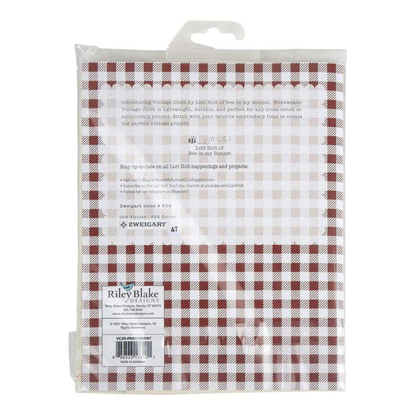 Image of the Lori Holt Vintage Cloth 25-Count Lugana Parchment by Riley Blake Designs. Features vintage cloth. 
Cute Little Fabric Shop