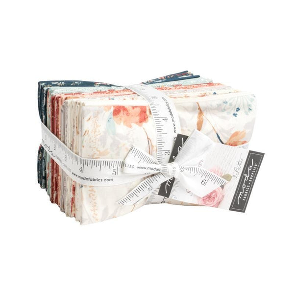 Image of the Sandalwood fat eighth bundle with quilting cotton fabric by Moda Fabrics. Features floral fabrics. 
Cute Little Fabric Shop