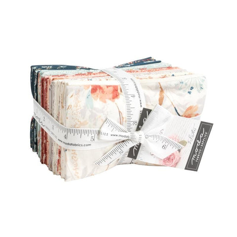 Image of the Sandalwood fat eighth bundle with quilting cotton fabric by Moda Fabrics. Features floral fabrics. 
Cute Little Fabric Shop