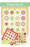 Image of the Nutmeg Stars II quilt pattern by Fig Tree and Co for Moda Fabrics. Features 4 versions of the quilt. 
Cute Little Fabric Shop
