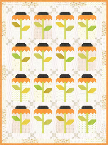 Image of the Black Eyed Susan quilt pattern by Fig Tree Quilts for Moda Fabrics. Features sunflowers on a quilt.
Cute Little Fabric Shop