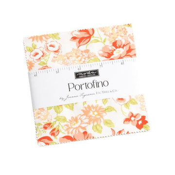 Image of the Portofino charm pack by Fig Tree Co for Moda Fabrics. Features floral fabrics.
Cute Little Fabric Shop