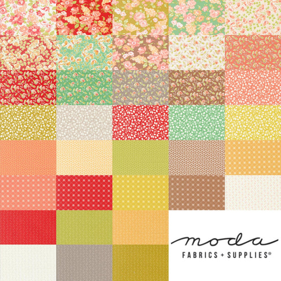 Image of the Portofino collage by Fig Tree Co for Moda Fabrics. Features floral fabrics.
Cute Little Fabric Shop