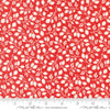 Image of the Portofino Branch Pomegranite quilting cotton fabric by Fig Tree Co for Riley Blake Designs. Features vines on a red background. Cute Little Fabric Shop