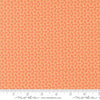 Image of the Portofino Tiles Shell quilting cotton fabric by Fig Tree Co for Riley Blake Designs. Features abstract swirls on an orange background. Cute Little Fabric Shop