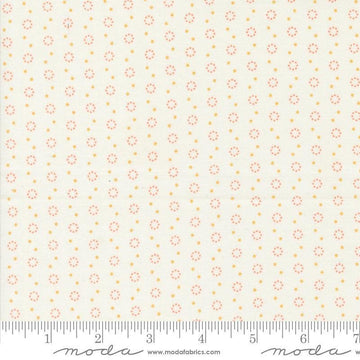 Fat Quarter End of Bolt - SALE Portofino Polka Dot 35397 Cloud - Moda Fabrics - Dotted Scattered Circles Dots - Quilting Cotton Fabric