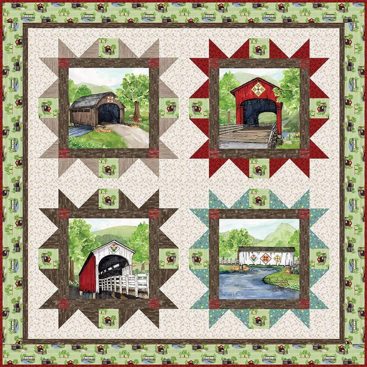 SALE Bridges Tour Boxed Quilt Kit KT-15820 - Tara Reed - Riley Blake ...