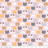 Image of the Pretty Kitty™ Yarn Main Pink quilting cotton fabric by Doodlebug Design Inc for Riley Blake Designs. Features cat icons on a pink background. Cute Little Fabric Shop