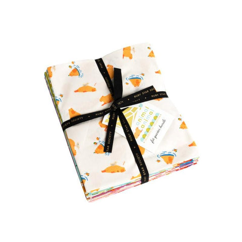 Image of the Animal Animal fat quarter bundle by Ruby Star Society for Moda Fabrics. Features animals on various backgrounds. 
Cute Little Fabric Shop