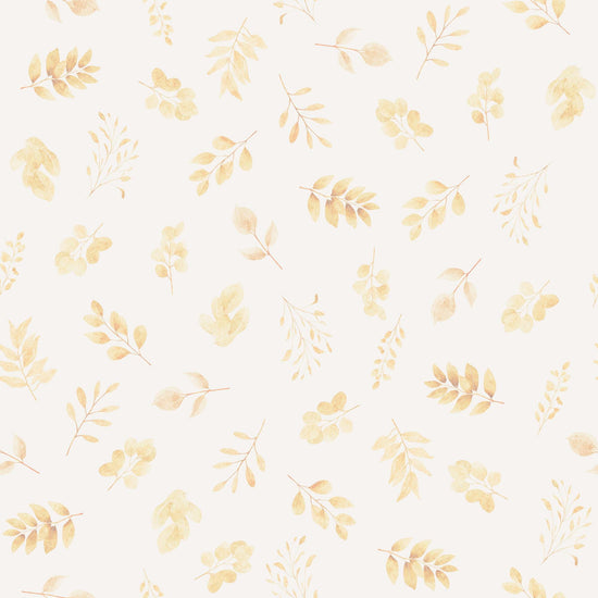 Image of the Hunny Bunny Sprigs Gray quilting cotton fabric by Morris Creative Group by QT Fabrics. Features sprigs on a cream background. Cute Little Fabric Shop