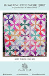 Image of the Flowering Patchwork quilt pattern by Crinkly Quilts by Moda Fabrics. Features a circle pattern on a quilt.
Cute Little Fabric Shop