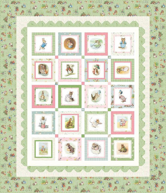Image of the Peter Rabbit™ and Friends Panel Quilt Boxed Kit by Beatrix Potter for Riley Blake Designs. Features Peter Rabbit characters on a quilt.
Cute Little Fabric Shop