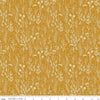 Blush 'n Butterscotch Outlines Butterscotch quilting cotton fabric by Simple Simon & Company for Riley Blake Designs. Features flowers on a gold background. Cute Little Fabric Shop