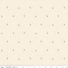 Blush 'n Butterscotch Tulips Cream quilting cotton fabric by Simple Simon & Company for Riley Blake Designs. Features striped clouds on a cream background. Cute Little Fabric Shop