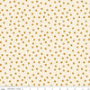 Blush 'n Butterscotch Dots Cream quilting cotton fabric by Simple Simon & Company for Riley Blake Designs. Features small dots on a cream background. Cute Little Fabric Shop