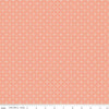 Image of the New Beginnings Tile Apricot quilting cotton fabric by Riley Blake Designs. Features geometric mosaics on a coral background. Cute Little Fabric Shop