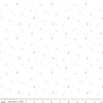 Image of the Lights On 2 Sparkles quilting cotton fabric by Riley Blake Designs. Features a low volume fabric. Cute Little Fabric Shop