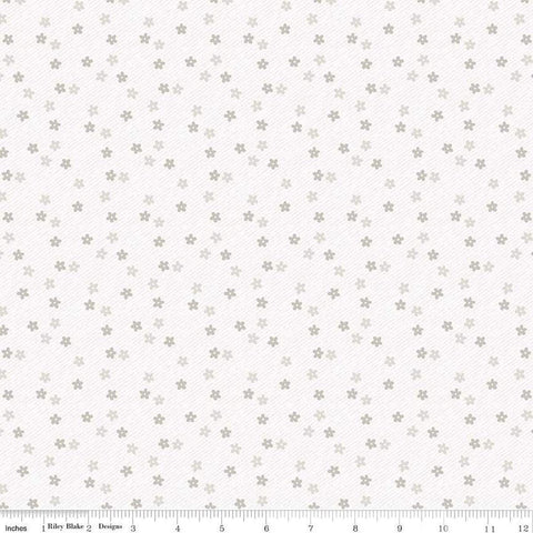 Image of the Lights On 2 Oops-a-Daisy quilting cotton fabric by Riley Blake Designs. Features a low volume fabric. Cute Little Fabric Shop