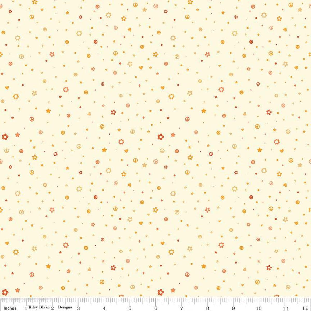 Image of the Besties Beads Vanilla quilting cotton fabric by Corinne Wells for Riley Blake Designs. Features beads on a cream background. Cute Little Fabric Shop