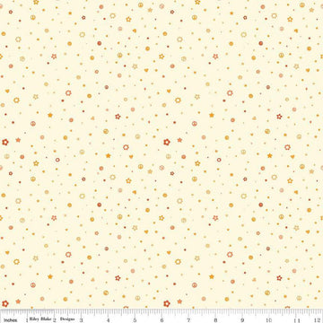 Image of the Besties Beads Vanilla quilting cotton fabric by Corinne Wells for Riley Blake Designs. Features beads on a cream background. Cute Little Fabric Shop