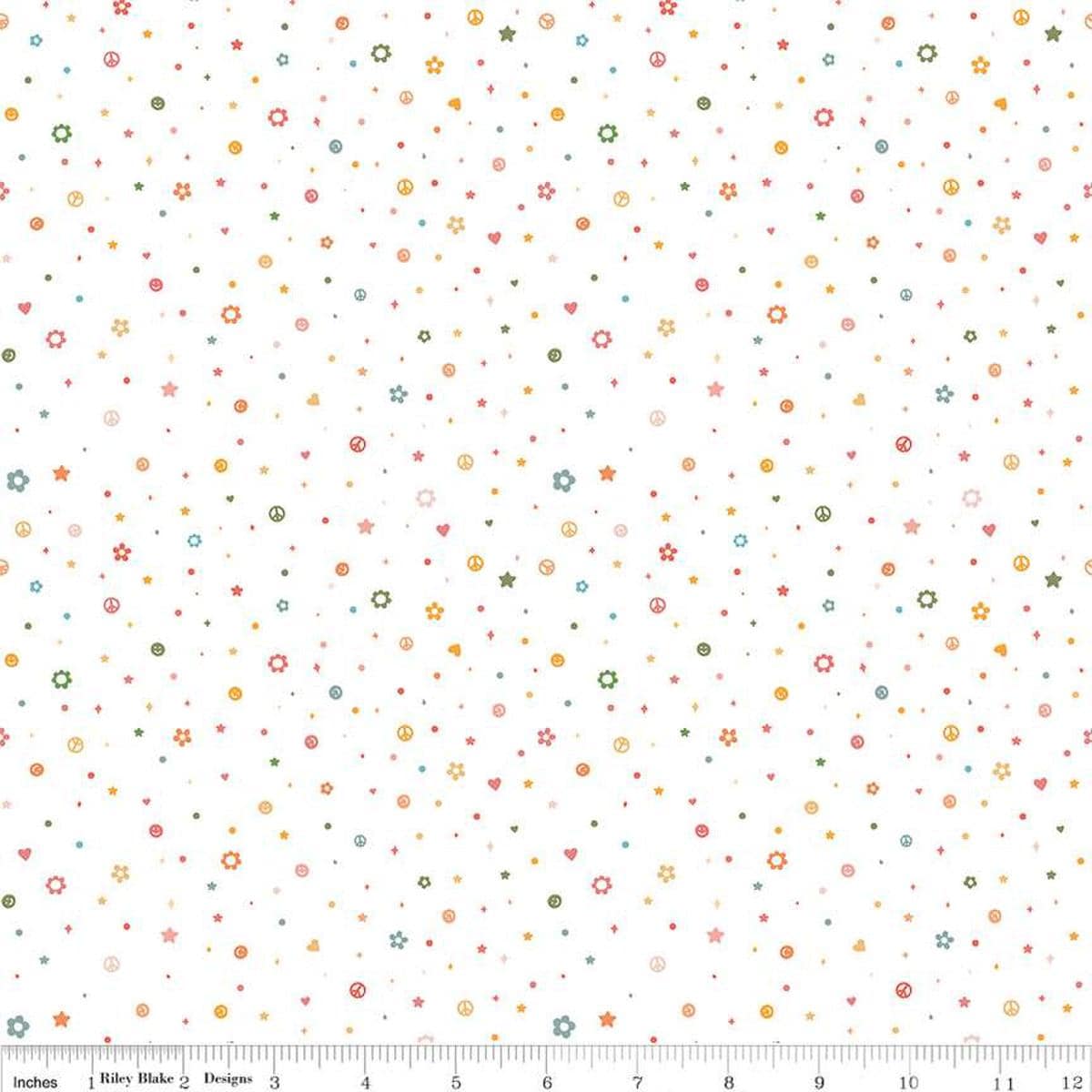 Image of the Besties Beads Cloud quilting cotton fabric by Corinne Wells for Riley Blake Designs. Features beads on a white background. Cute Little Fabric Shop