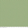 Image of the Besties Flowers Green quilting cotton fabric by Corinne Wells for Riley Blake Designs. Features flowers on a green background. Cute Little Fabric Shop