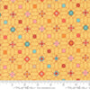 Image of the Sunday Brunch Tiles Mimosa quilting cotton fabric by Moda Fabrics. Features tiles on a yellow background. Cute Little Fabric Shop