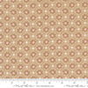 Image of the Sunday Brunch Pastry Tea quilting cotton fabric by Moda Fabrics. Features flowers on a brown background. Cute Little Fabric Shop