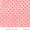 Image of the Sunday Brunch Pastry Bellini quilting cotton fabric by Moda Fabrics. Features flowers on a pink background. Cute Little Fabric Shop
