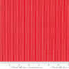 Image of the Sunday Brunch Stripes Bloody Mary quilting cotton fabric by Moda Fabrics. Features stripes on a red background. Cute Little Fabric Shop