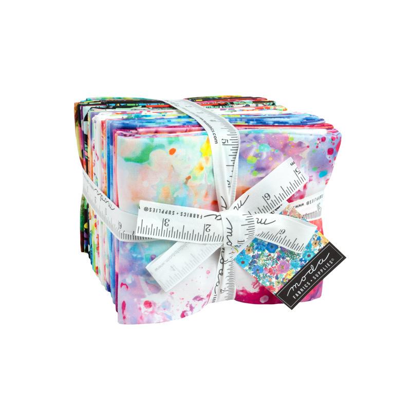 Image of the Gradients Euphoria Half Yard bundle by Moda Fabrics. Features abstract fabrics. 
Cute Little Fabric Shop