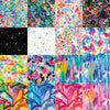 Image of the Gradients Euphoria collage by Moda Fabrics. Features abstract fabrics. 
Cute Little Fabric Shop