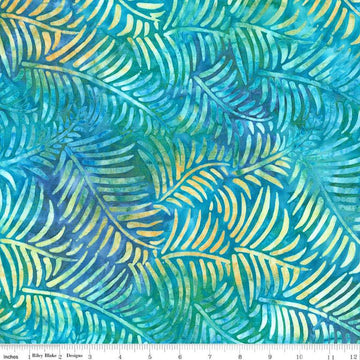 Image of the Batiks Toes in the Sand Calypso quilting cotton batik fabric. Features abstract hand-dyed patterns. Cute Little Fabric Shop