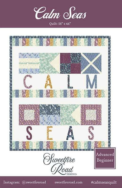 Image of the Calm Seas quilt pattern by Sweetfire Road for Moda Fabrics. Features a quilt that says Calm Seas on a white background.
Cute Little Fabric Shop