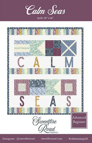 Image of the Calm Seas quilt pattern by Sweetfire Road for Moda Fabrics. Features a quilt that says Calm Seas on a white background.
Cute Little Fabric Shop
