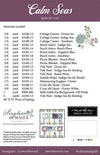 Image of the Calm Seas quilt pattern by Sweetfire Road for Moda Fabrics. Features the fabric requirements for the quilt.
Cute Little Fabric Shop