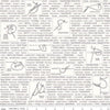 Bee Backgrounds Handmade C6391 Gray - Riley Blake Designs - Text Embroidery Terms - Lori Holt - Quilting Cotton Fabric