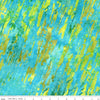 Image of the Expressions Batiks Lets Play Ball!  Pistachio quilting cotton batik fabric by Riley Blake Designs. Features stripes on a blue fabric. 
Cute Little Fabric Shop