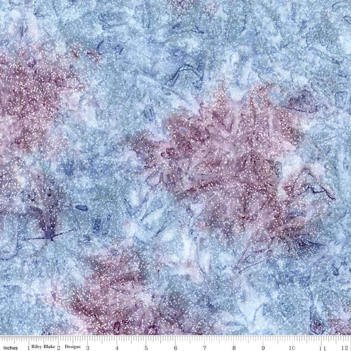 Image of the Batiks Toes in the Sand Sand Wisp quilting cotton batik fabric. Features abstract hand-dyed patterns. Cute Little Fabric Shop